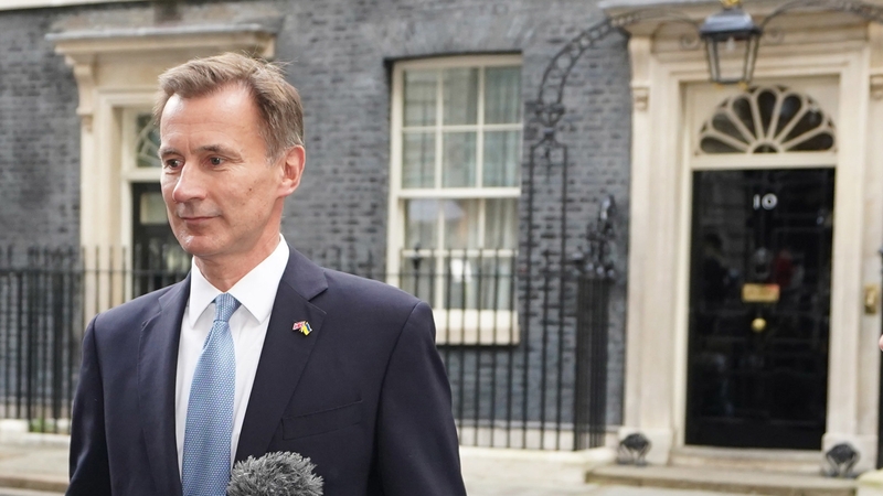 British finance minister Jeremy Hunt