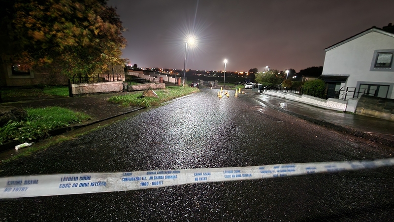 The scene has been preserved for a technical examination