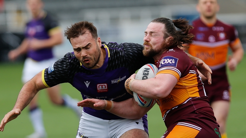 Michael Ward (R) of Batley Bulldogs has made a major sacrifice to give his all to Ireland's World Cup cause