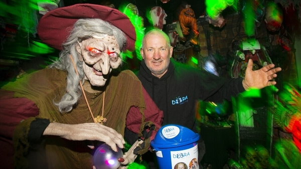 Ken Carraher has been turning his garden into a spookfest for 23 years