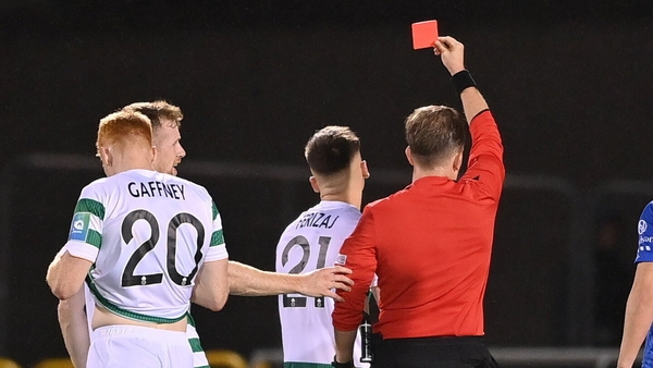Gent scored shortly after Rovers were reduced to 10 men
