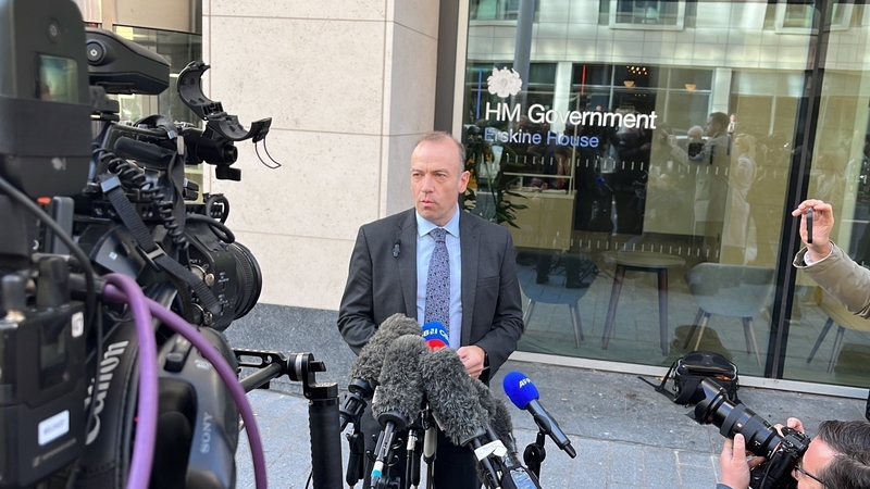 Chris Heaton-Harris speaking this afternoon