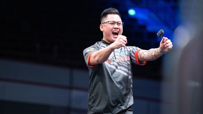 Rowby-John Rodriguez celebrates