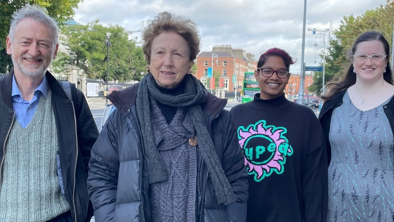 Poetry Programme guests (L-R) Iggy McGovern, host Olivia O'Leary, Chandrika Narayanan-Mohan and Rosamund Taylor