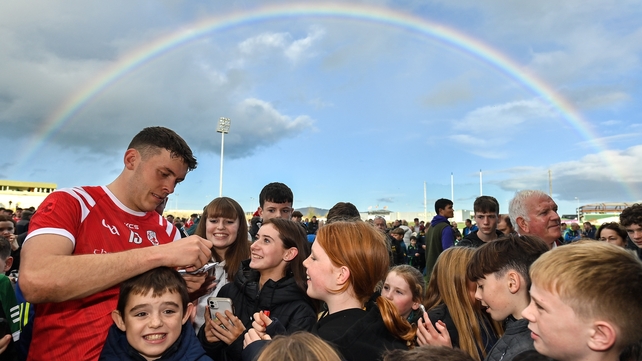 30 October: And over the rainbow David Clifford appeared to sign autographs after the Kerry senior final