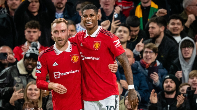 Eriksen set up Rashford's headed goal