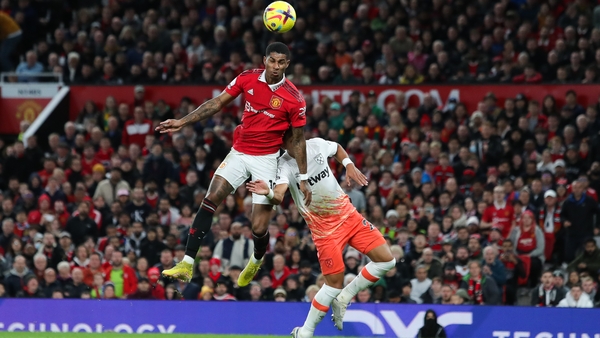 Rashford scored his second headed goal of the week