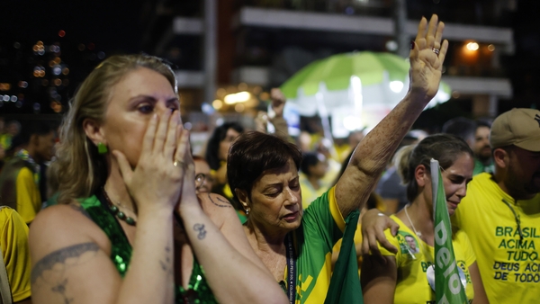 Bolsonaro supporters in Barra de Tijuca