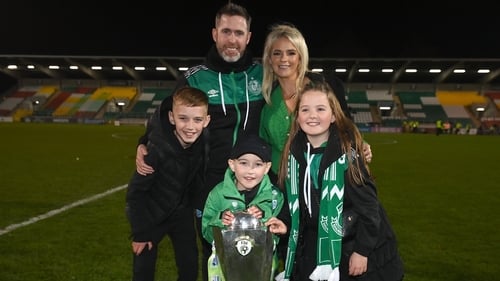 Bradley with his wife Emma and their three children