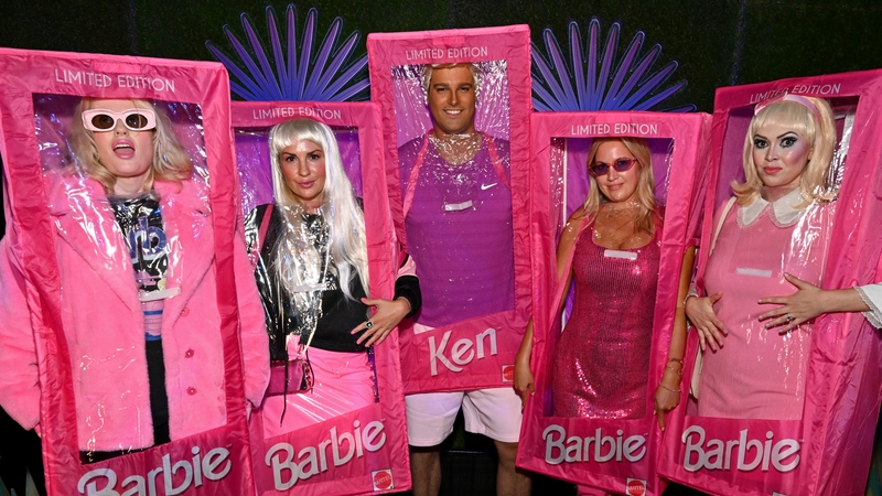 Rebel Wilson, Ramona Agruma, Jacob Andreou, Marissa Montgomery, and Carly Steel attend the Casamigos Halloween Party.