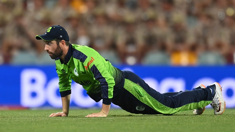 Andy Balbirnie in action against Australia at the Gabba