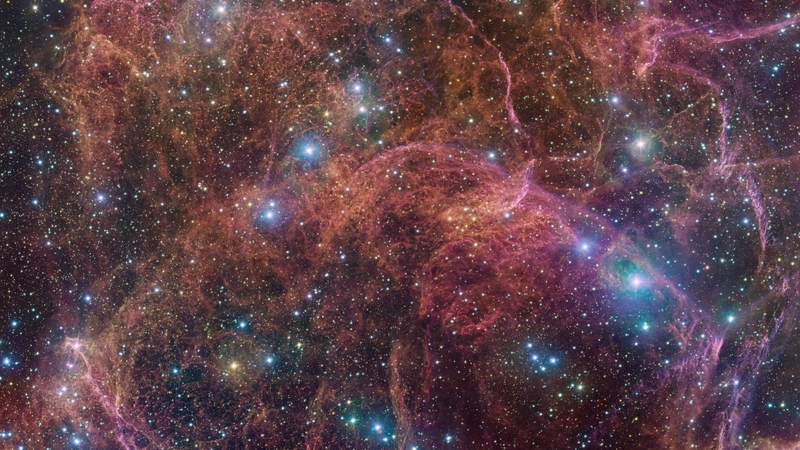 The image shows the supernova remnants about 11,000 years after the explosion