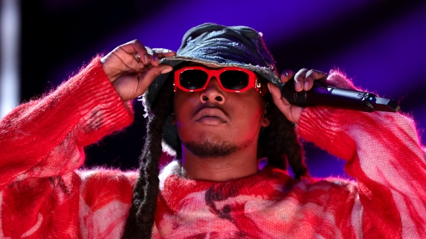 Takeoff, pictured onstage in Los Angeles in September 2021