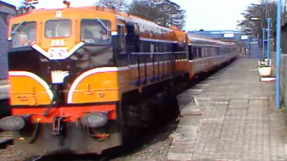 Irish rail train, 1987