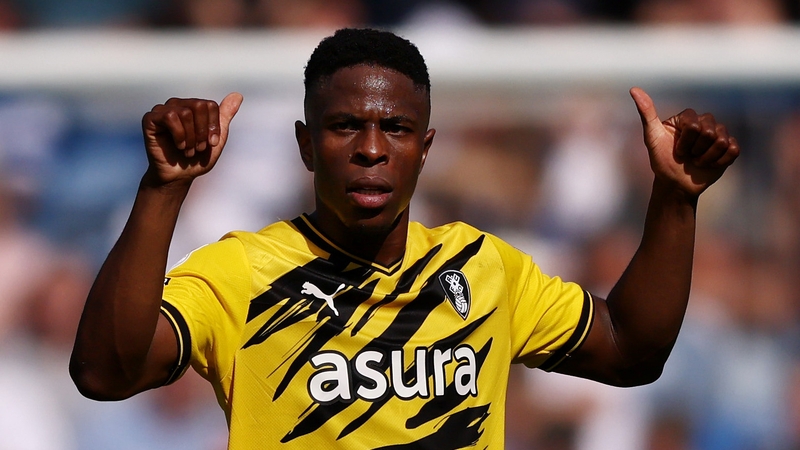 Chiedozie Ogbene put Rotherham ahead at Turf Moor