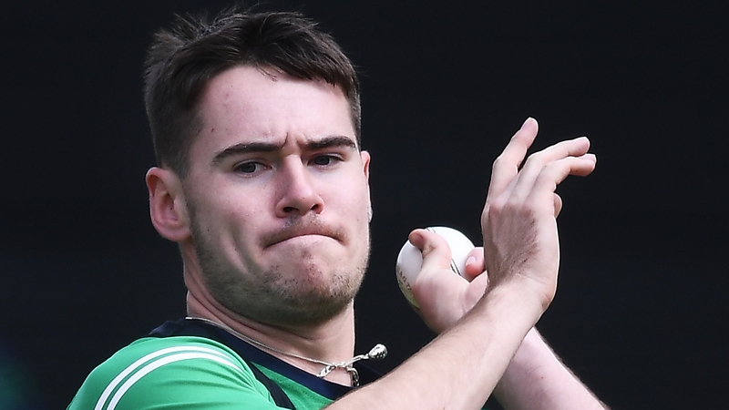Josh Little bowls during the Ireland T20 World Cup Squad training session at Adelaide Oval