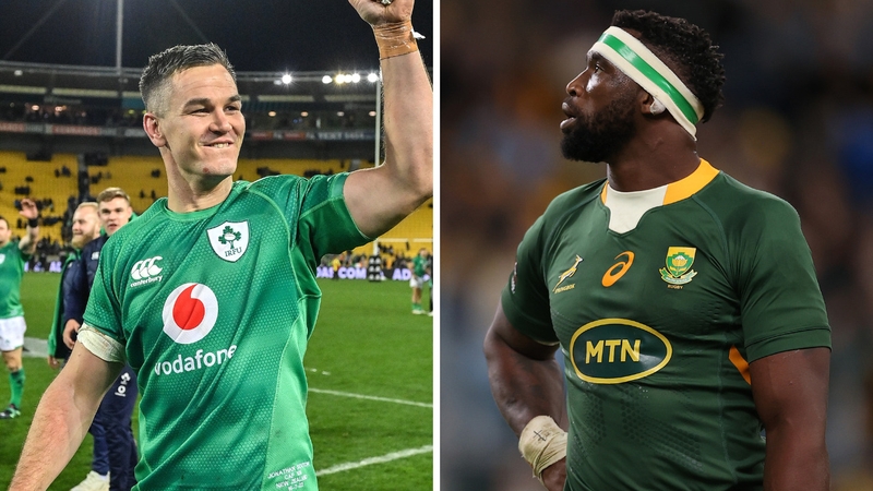 Johnny Sexton and Siya Kolisi captain the respective sides