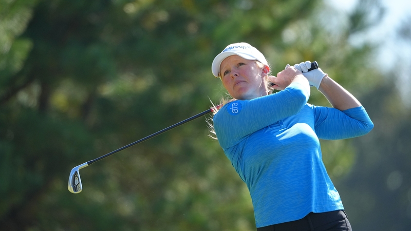 Stephanie Meadow on the third hole in Japan