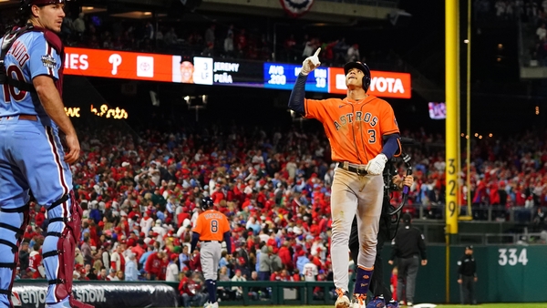 Jeremy Pena helped Houston to victory at the home of the Phillies