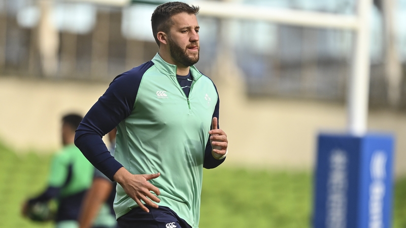 Stuart McCloskey during Friday's captain's run at the Aviva