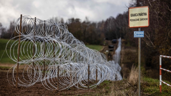 Work started on the first section of the border fence this week