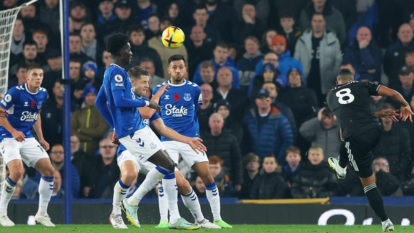 Youri Tielemans volleys home the opener for Leicester City