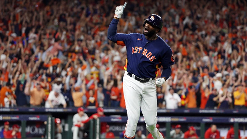 Yordan Alvarez leading the Houston Astros to victory