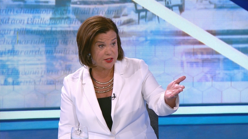 Mary Lou McDonald said a government without Fianna Fáil or Fine Gael would be the ideal