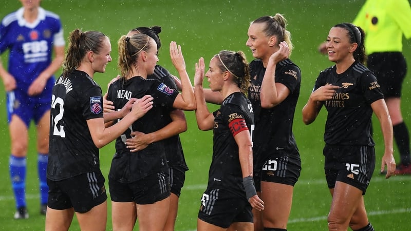 The Gunners lead Chelsea on goal difference