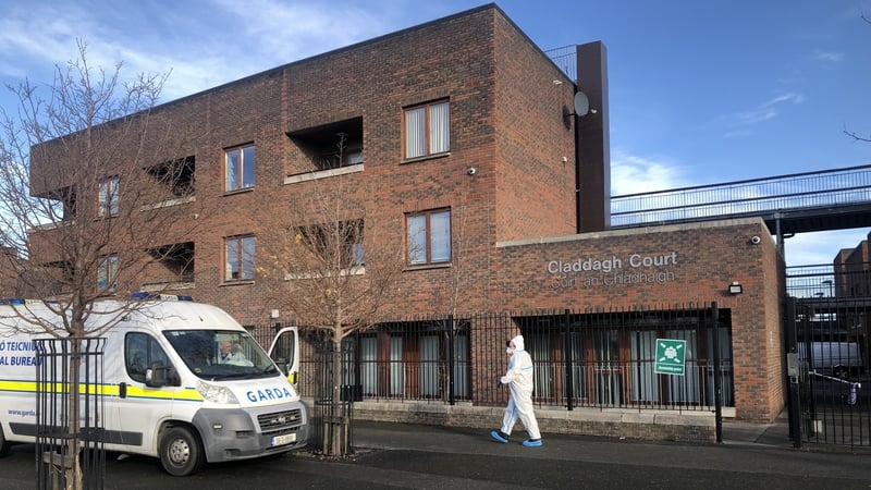The scene yesterday at Claddagh Court (Image: Rolling News)