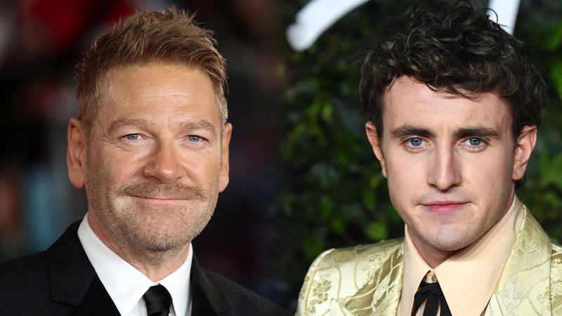 Kenneth Branagh and Paul Mescal - Among the nominees at the awards in Reykjavík on Saturday 10 December