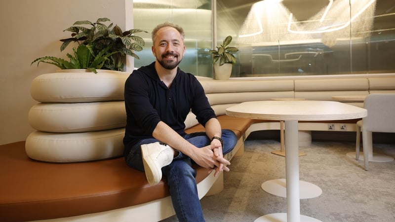 Drew Houston was speaking to reporters in Dublin during a visit to Dropbox's international headquarters.