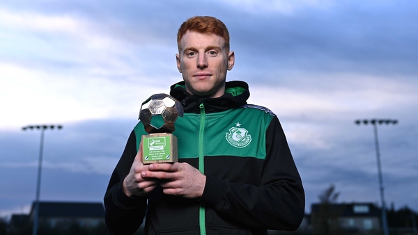 Rory Gaffney with his award