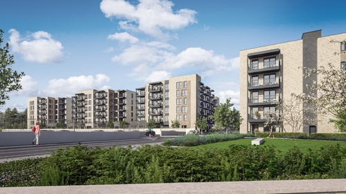 The new scheme to be built across four blocks is made up of 104 one bed and 104 two bed apartments.