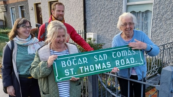 The green and white enamel signs, dating to the early 1920s, have been returned to their original locations in the Tenters area of Dublin 8