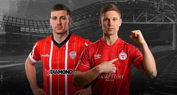 It's Derry City v Shelbourne in the FAI Cup Final