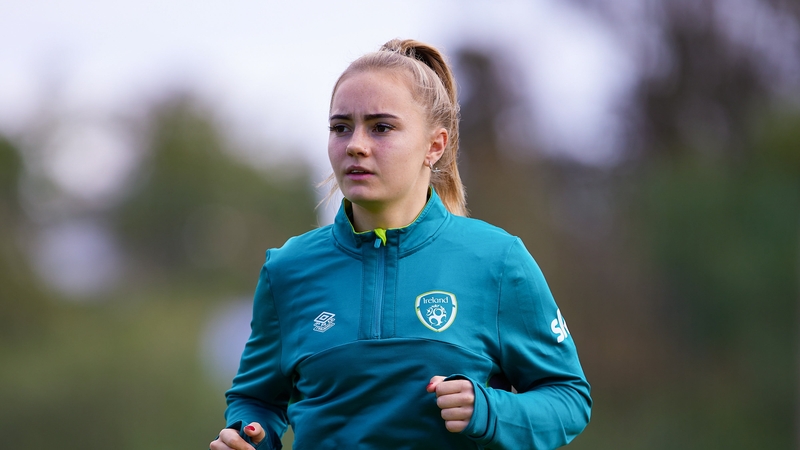 Izzy Atkinson at the Ireland training camp in Marbella