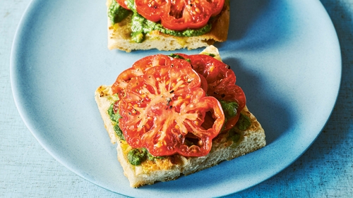 A twist on pesto using parsley, walnuts and Cheddar.