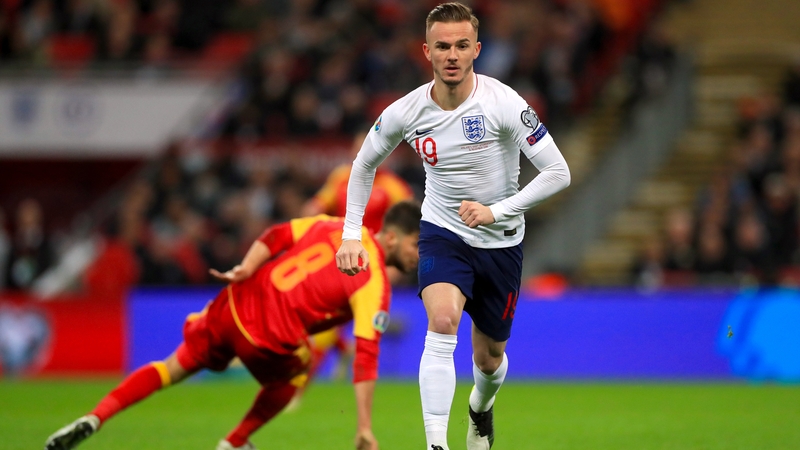 Leicester City's James Maddison won his only England cap in 2019