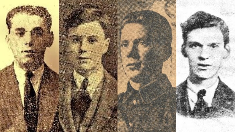 (L-R) Peter Cassidy, James Fisher, John Gaffney, Richard Twohig. (Pic: Kilmainham Gaol Archive)