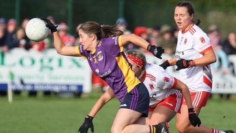 Éabha Rutledge in action for Kilmacud Crokes against Tinahely last weekend. Photo - Maurice Grehan