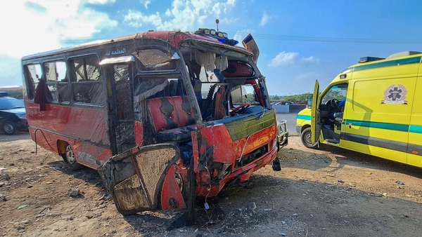 The minibus was pulled from the canal