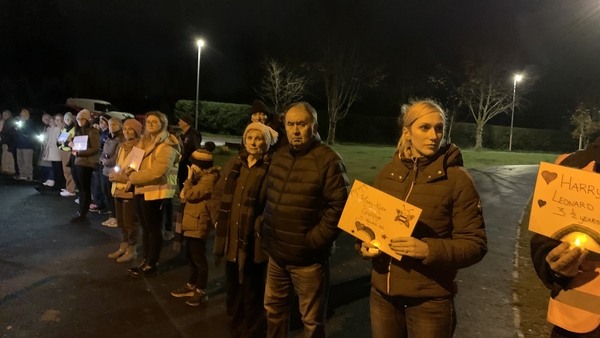 Hundreds gathered along the shores of Lough Lannagh in Castlebar