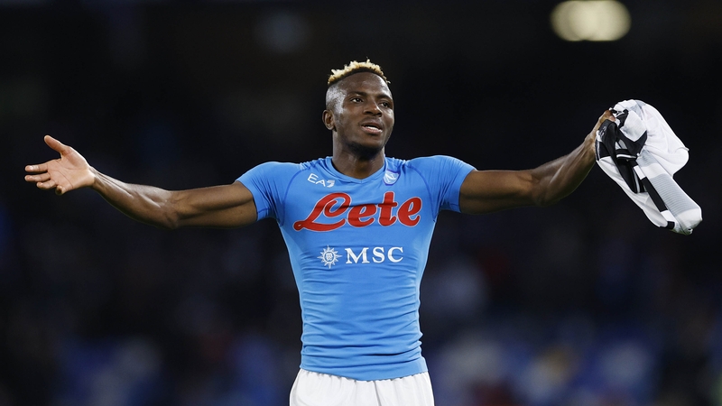 Victor Osimhen scored 26 goals as he helped Napoli to a surprise triumph in Serie A last season