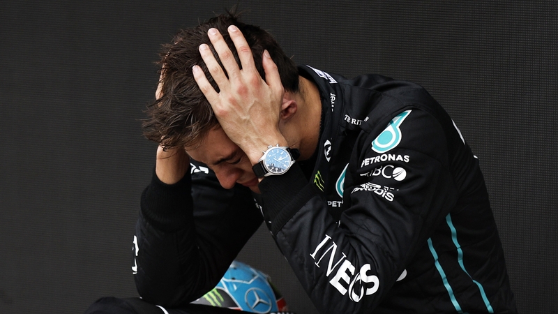 An emotional Russell realises the enormity of his achievement afterwards