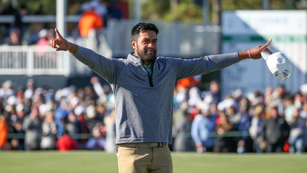 Finau celebrates his third victory of the calendar year