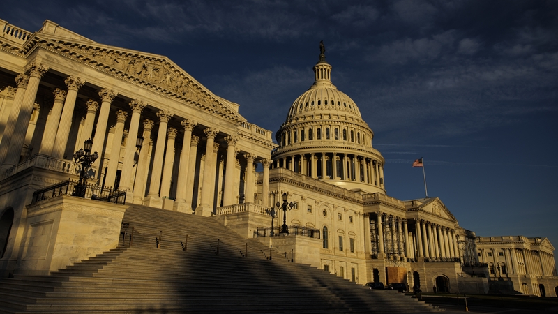 A view of the US Capitol, where Congress will return today to deal with a series of spending bills before funding runs out and triggers a partial US government shutdown