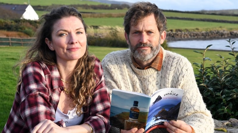 Joy Buckle and Lochlann Ó Mearáin at the Dingle Distillery International Film Festival at the weekend Photograph: Manuela Dei Grandi