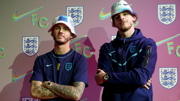 James Maddison (L) with Declan Rice