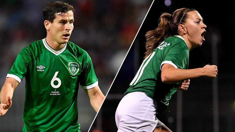 Josh Cullen (L) and Katie McCabe